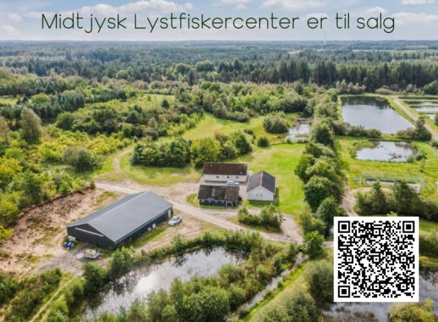 Midtjysk Lystfiskercenter er tilsalg....er det mon noget for dig?